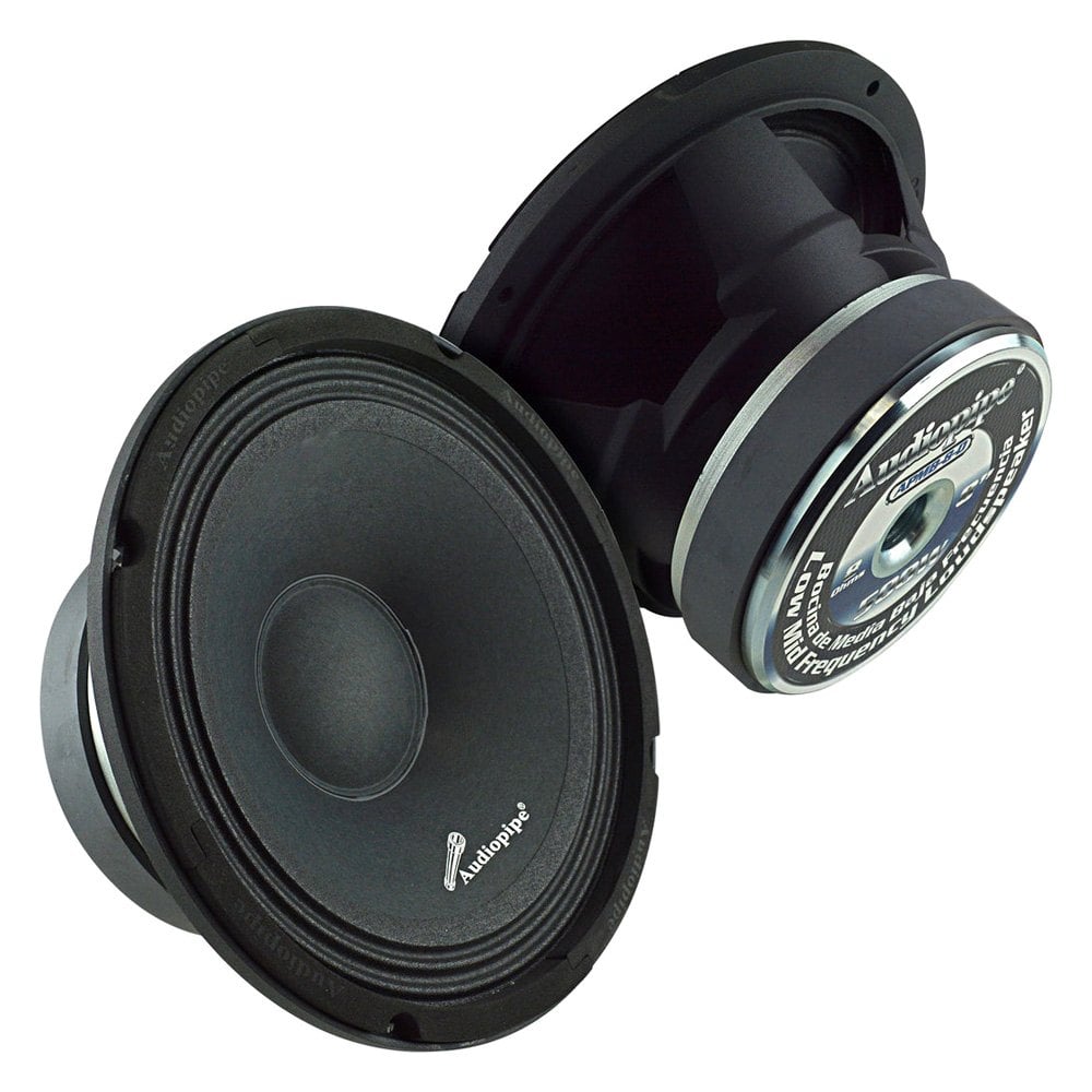 Audiopipe® APMB-8-D - APMB Series 8" 500W 8 Ohm Midbass Speaker Hustler