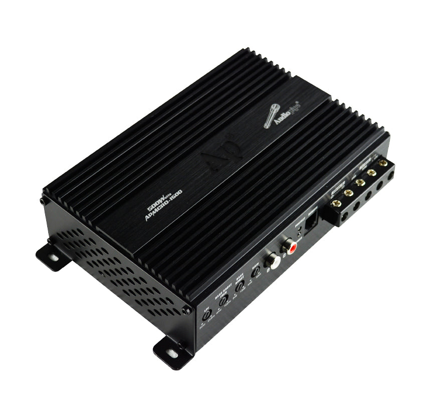 Audiopipe® APMCRO-1500 - APMCRO Series 500W Mono Class D Mini Amplifier Prestige