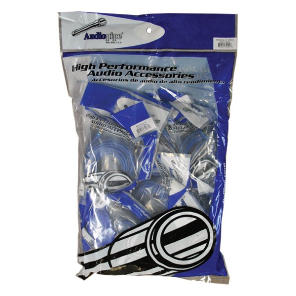 Audiopipe® BMS-BLS-17 - 17' 2-Channel Audio RCA Cables with Heavy Duty Flexible PVC Jacket & Gold Plated Connectors