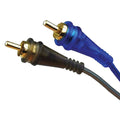 Audiopipe® BMS-BLS-YM-2F - 1 x Male to 2 x Female RCA Cable Y-Adapters with Heavy Duty Flexible PVC Jacket & Gold Plated Connectors Audiopipe