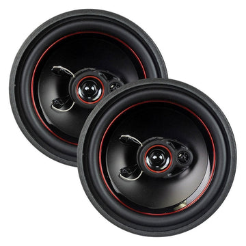 Audiopipe® CSL-1623AR CSL Series 6-1/2" 3-Way 330W 4 Ohm Coaxial Speakers Audiopipe