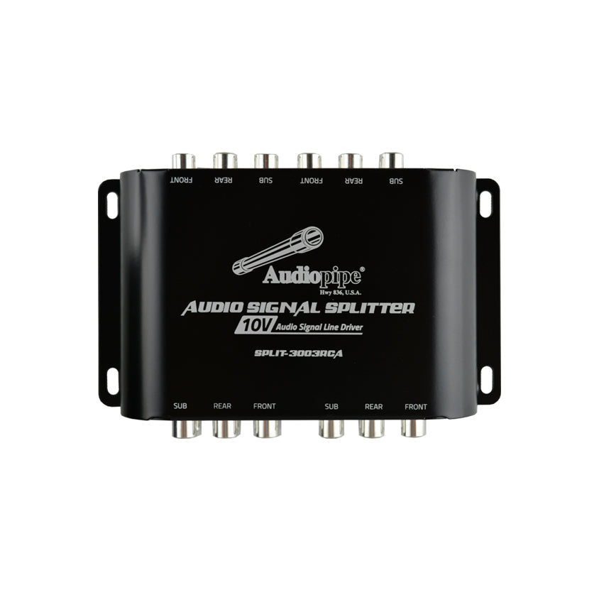 Audiopipe® SPLIT-3003RCA - Multi-Channel Audio Splitter & Line Driver Audiopipe