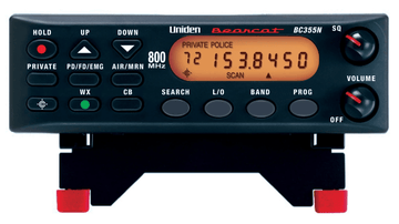 Escáner móvil base Uniden BC355N de 300 canales y 800 MHz