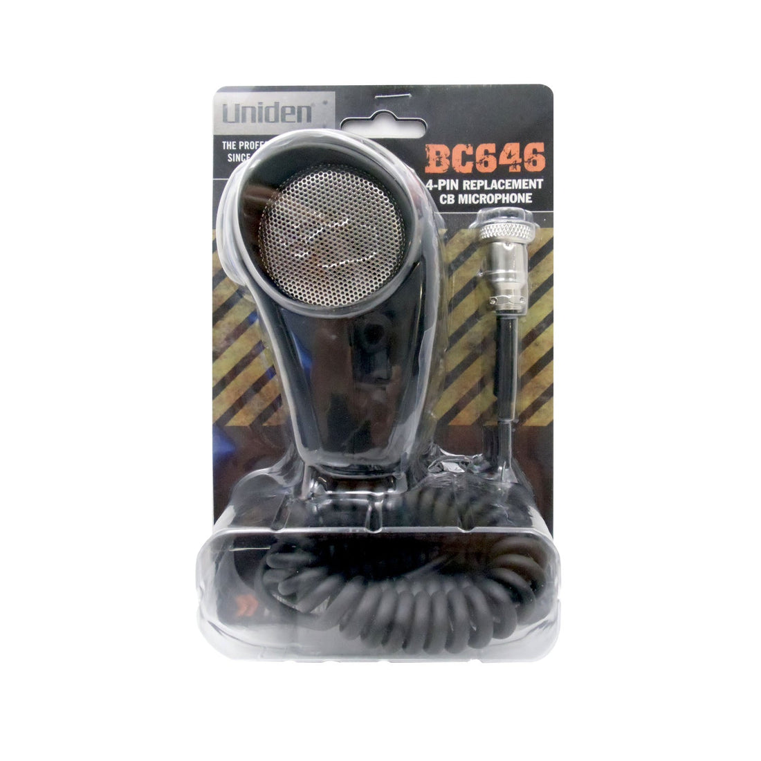 Uniden BC646 Pistol Grip CB Microphone Compatible with Most 4-Pin Radios Uniden