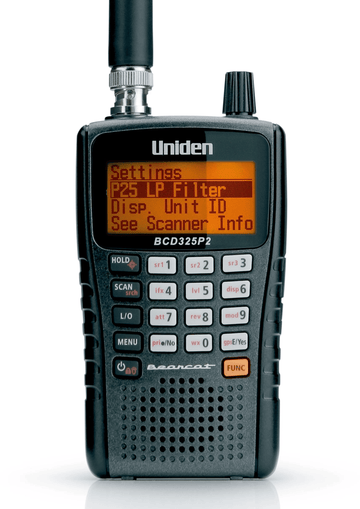 Escáner digital portátil Uniden BCD325P2 Phase II