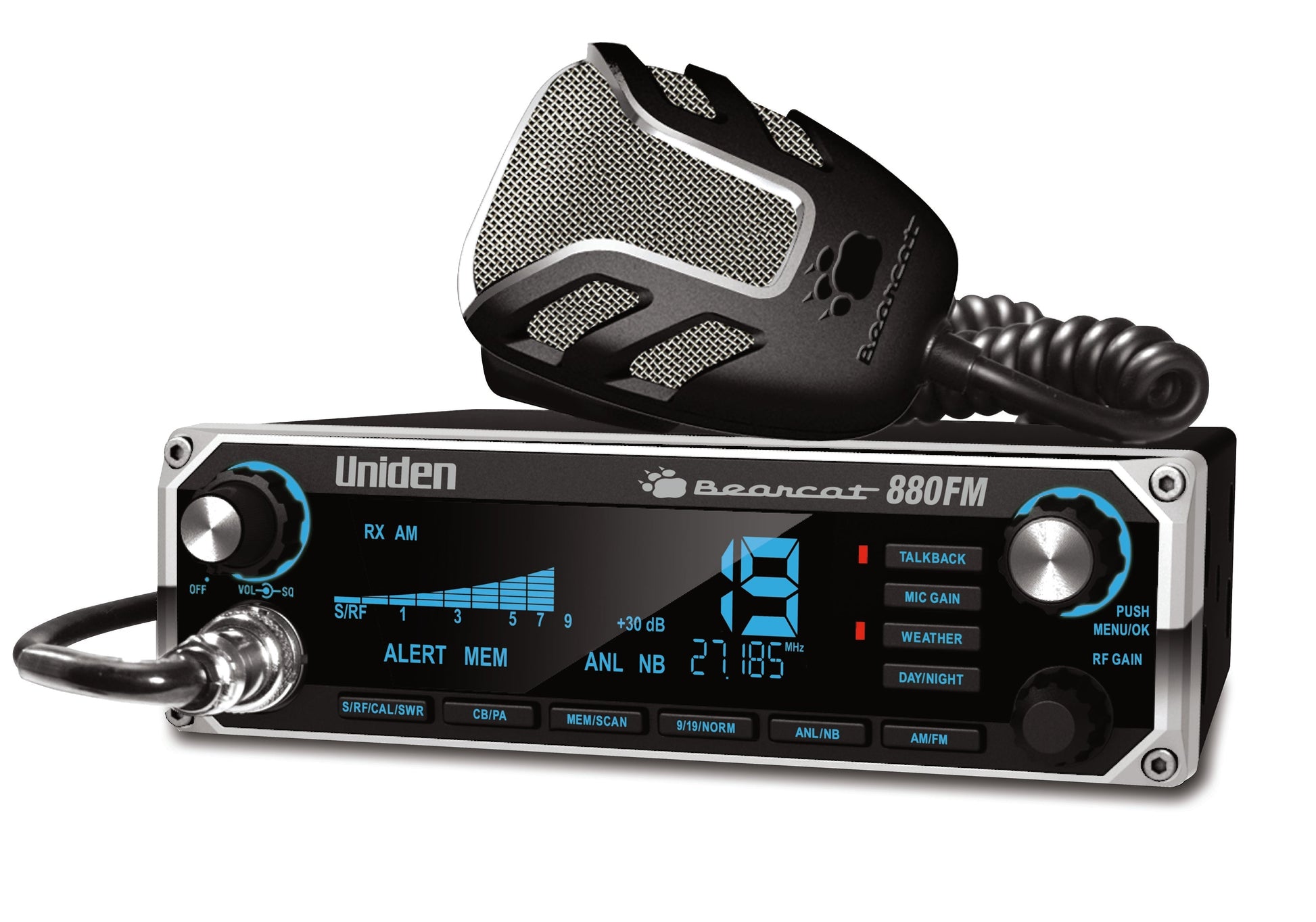 Uniden Bearcat 880FM CB Radio with Weather & Large Display Uniden