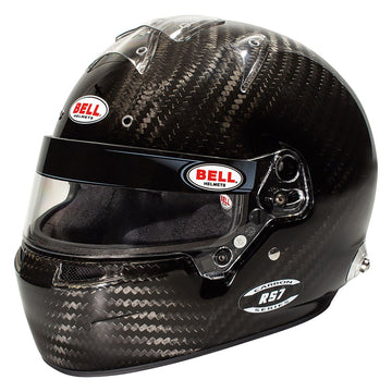 Casco Bell Helmets 1204A30 RS7, integral, Snell SA2020, homologado por la FIA, compatible con soporte para cabeza y cuello, sin pico de pato, fibra de carbono, talla 7-1/2 (unidad)