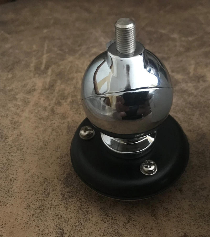 Workman BM3B Chrome Antenna Ball Mount Swivel with Lug Connection Workman
