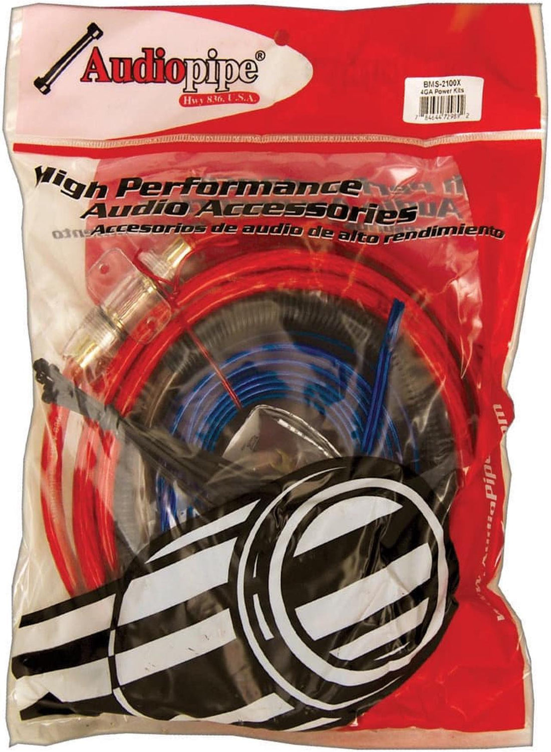 Audiopipe Bms2100x 4 Gauge Car Audio Amplifier Amp Sub Wiring Kit Bms-2100X Audiopipe