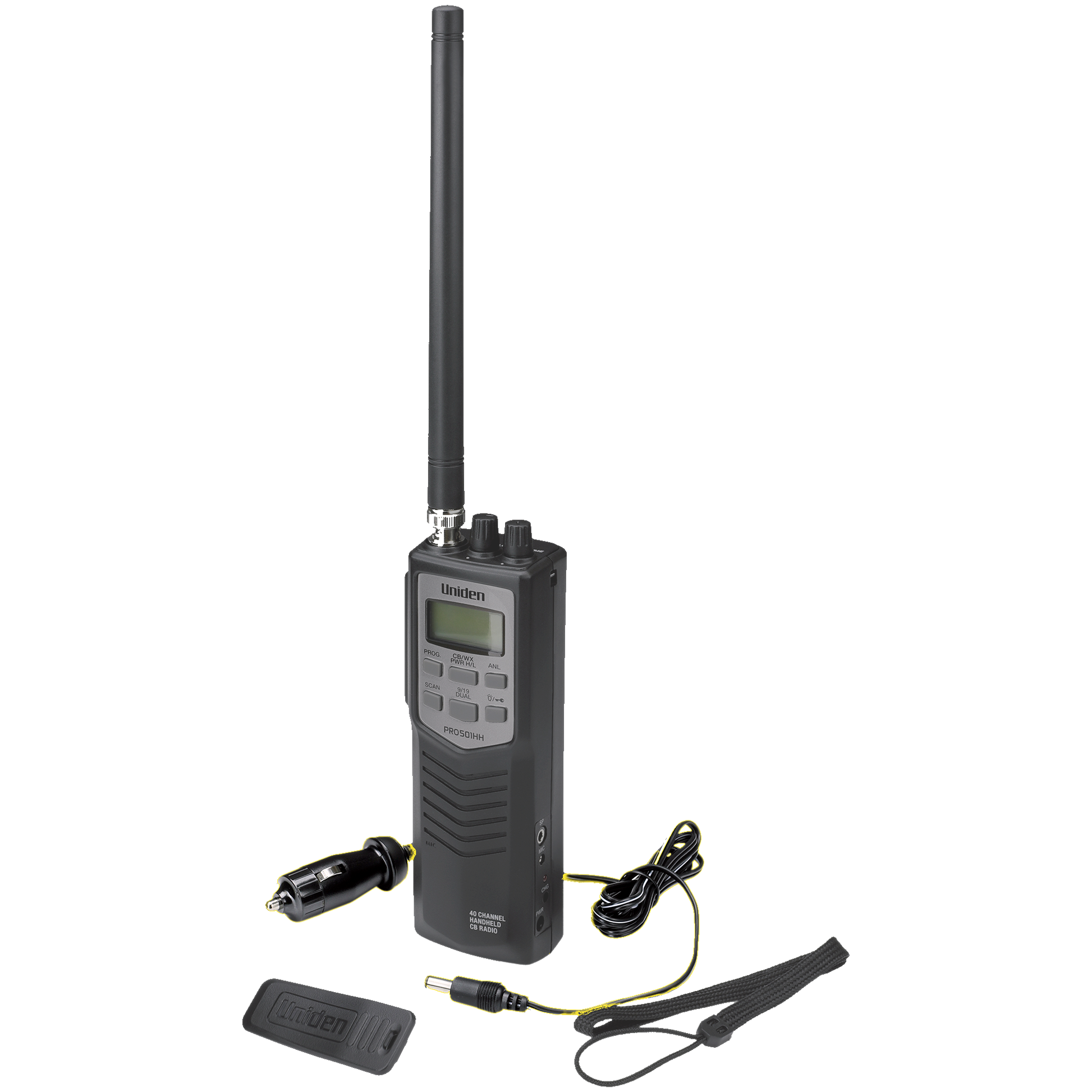Uniden PRO501HH 40 Channel Handheld CB Radio with Weather Hustler