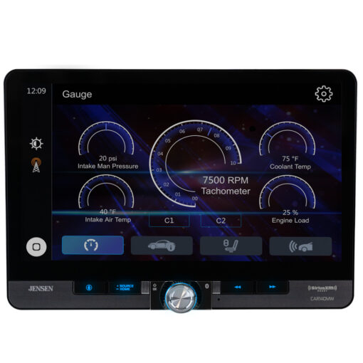 Receptor de radio/AV para coche Jensen CAR140MW de 10,1" con pantalla táctil retroiluminada por LED – CAR140MW