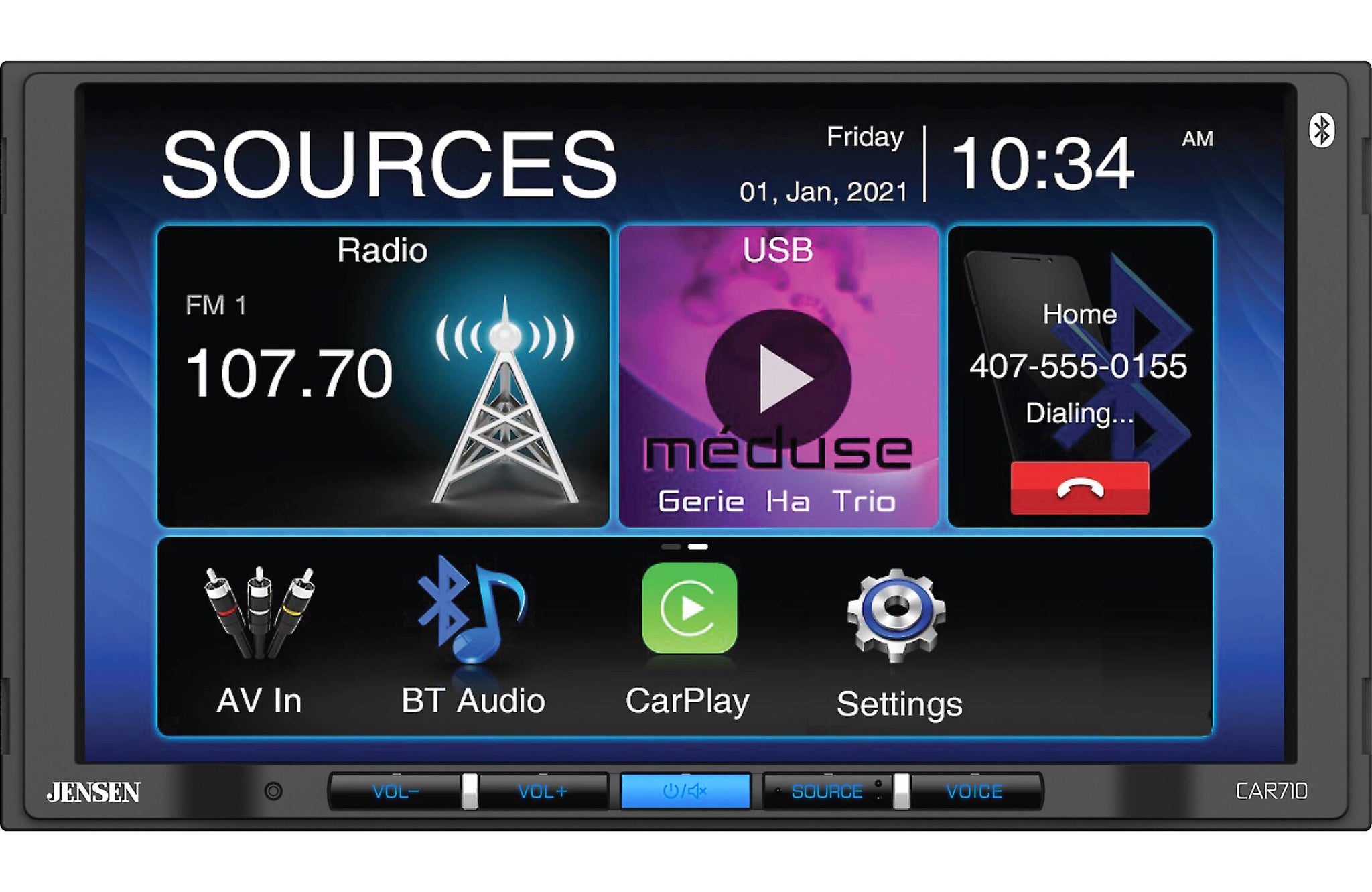 Jensen CAR710 Digital multimedia receiver (does not play discs)
