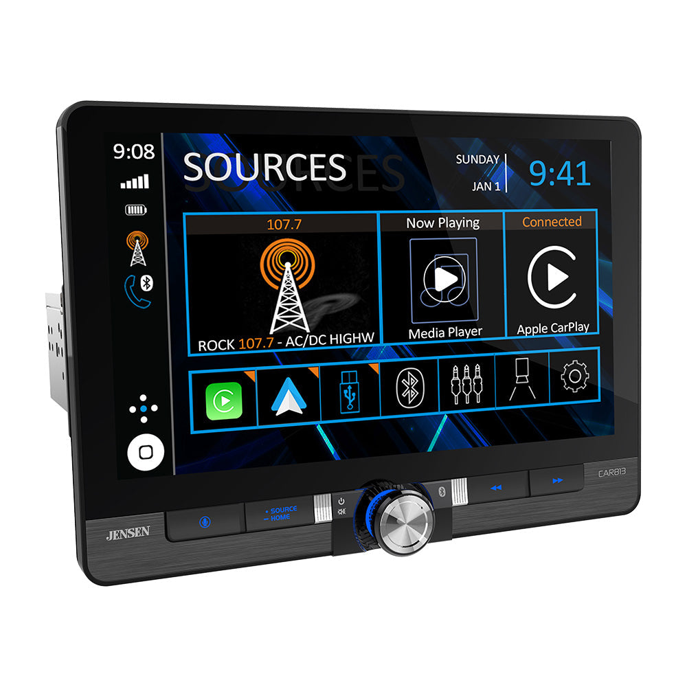 Jensen CAR813 8” Receiver with Wireless Android Auto & Apple CarPlay – CAR813 Drill America