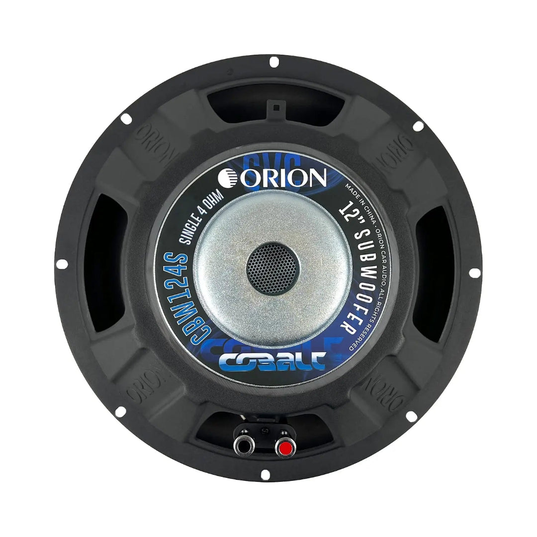 Orion CBW124S 12 Single Voice Coil 4 Ohm Subwoofer | 1600W Cobalt Series Bass Orion