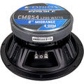 Orion CM85 CM854 - 8 Inch 4 Ohm Midrange Speakers 300 Watts RMS Orion