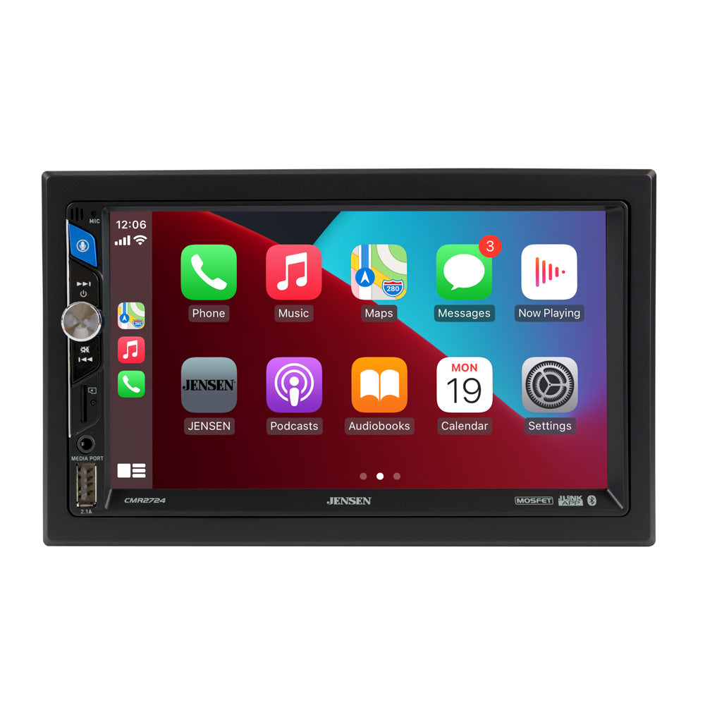 Jensen CMR2724 7-inch LED Digital Media Touch Screen Double DIN Car Stereo Radio – CMR2724 Galaxy