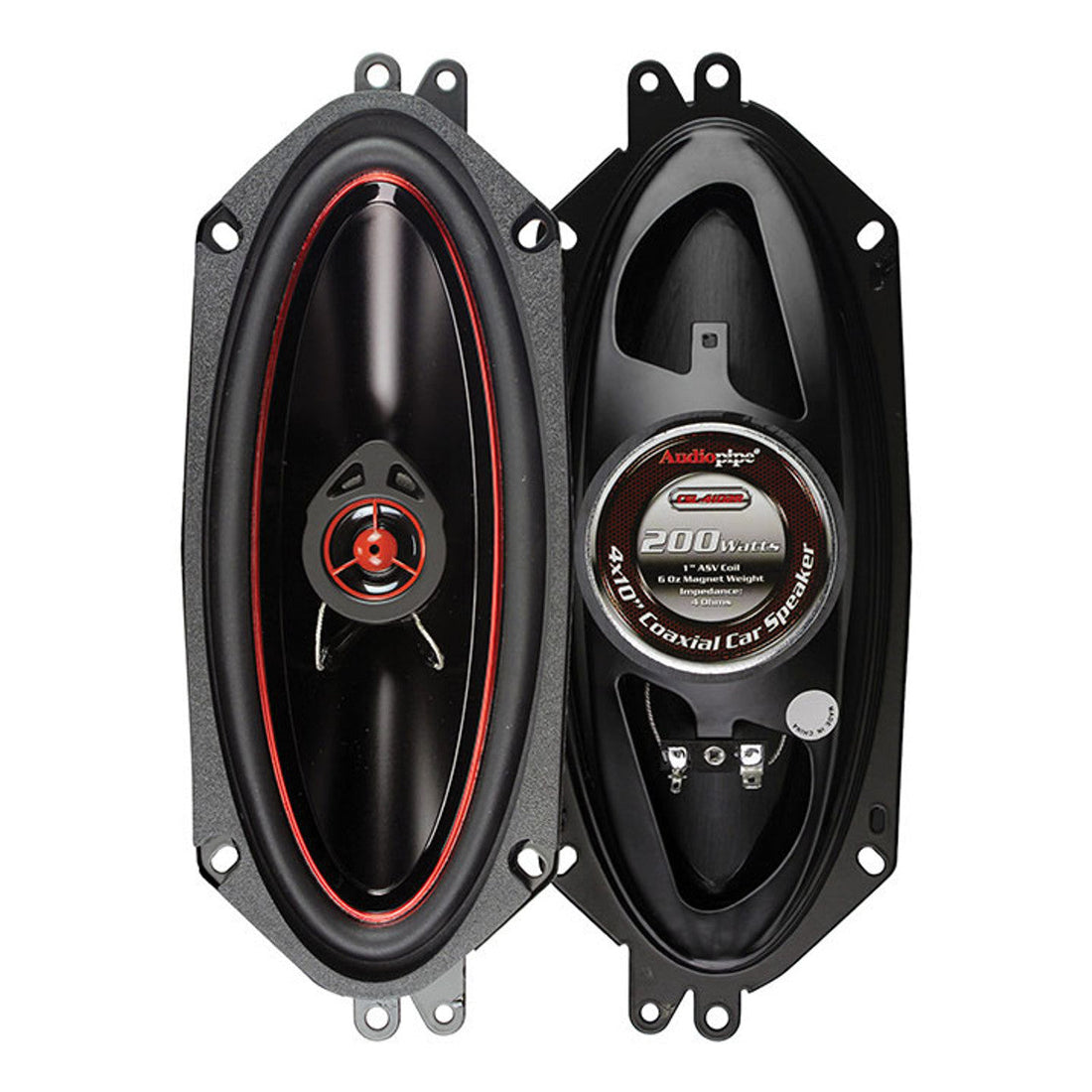 Audiopipe CSL4102R 4x10 2-way (pair) PP cone speaker 200 W Audiopipe