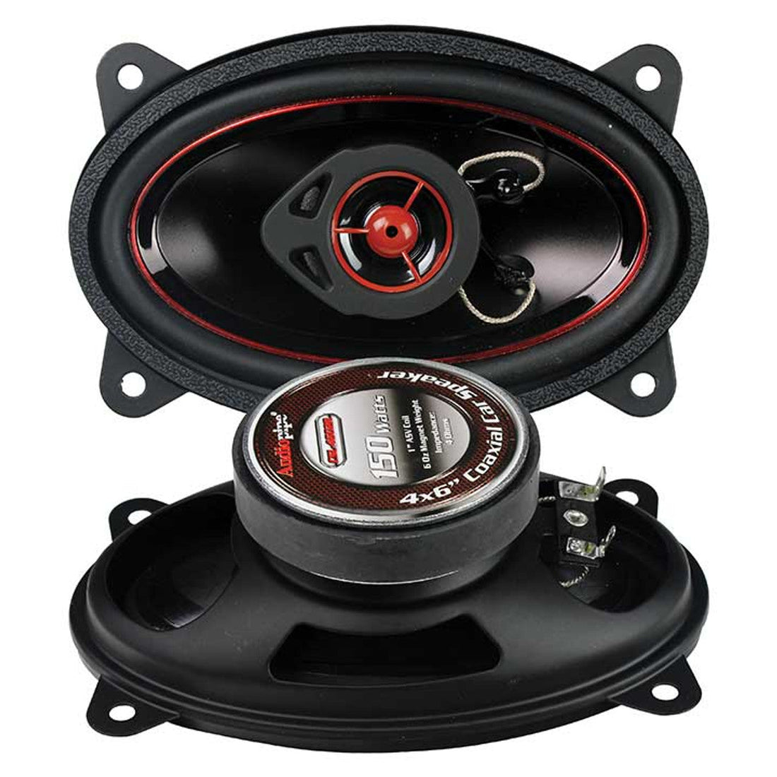 Audiopipe CSL4602R Redline Speaker 4X6" 2-WAY (pair) 150 WATT PP CONE Audiopipe