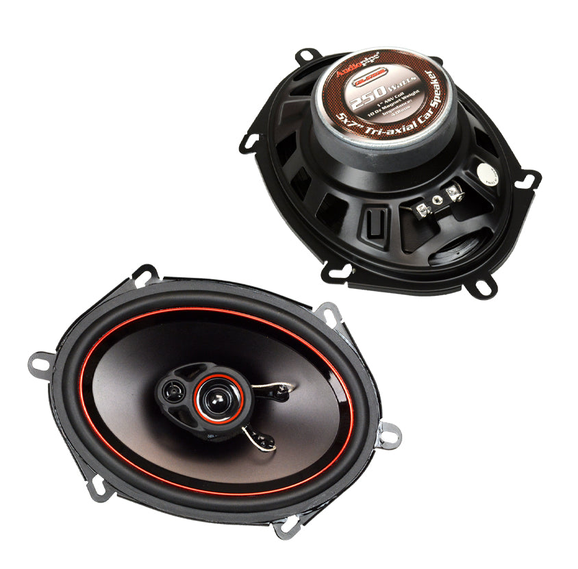 Audiopipe CSL5703R SPEAKER 5X7" 3-WAY (pair) 250 WATT PP CONE Audiopipe