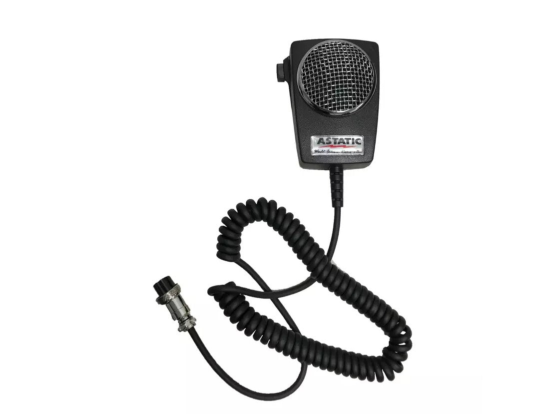 Astatic D104M6B4B Durable Amplified 4-Pin Power Microphone