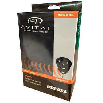 Avital D9143L 1-Way 4-Button RF System for DS3, DS3P, DS4, or DS4P