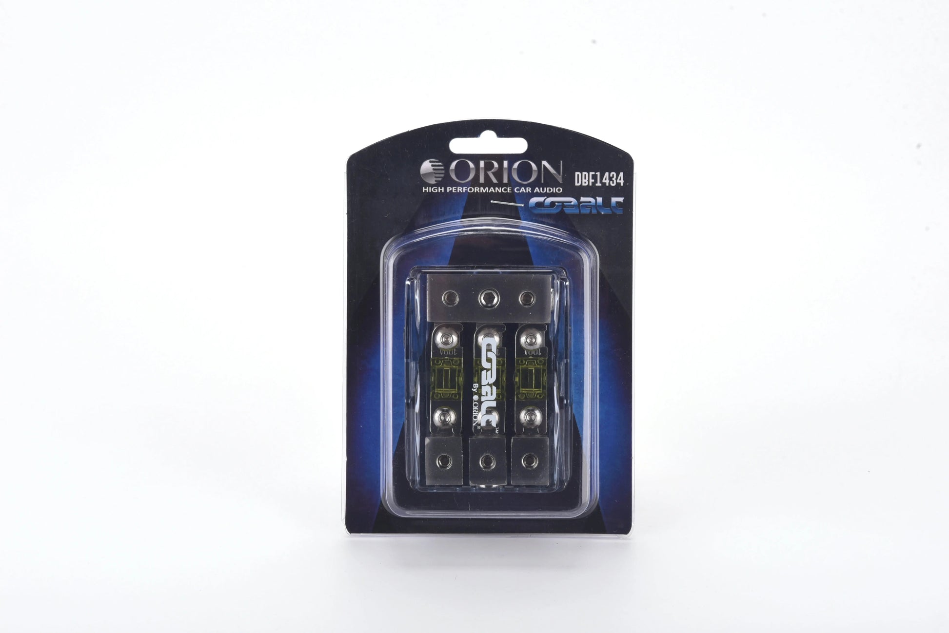 Orion DBF1434 Cobalt Mini ANL 1 In/3 Out 4/8 ga. Distribution Block with (3) 100A MANL Fuses Orion