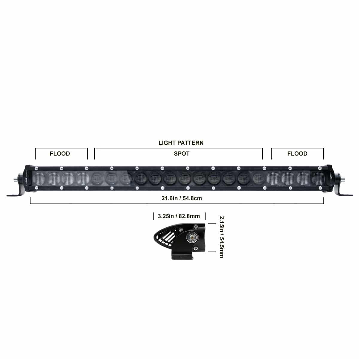DB Link DBLXSR22C 22″ Single Row LED Light Bar / 100 Watts DB Link