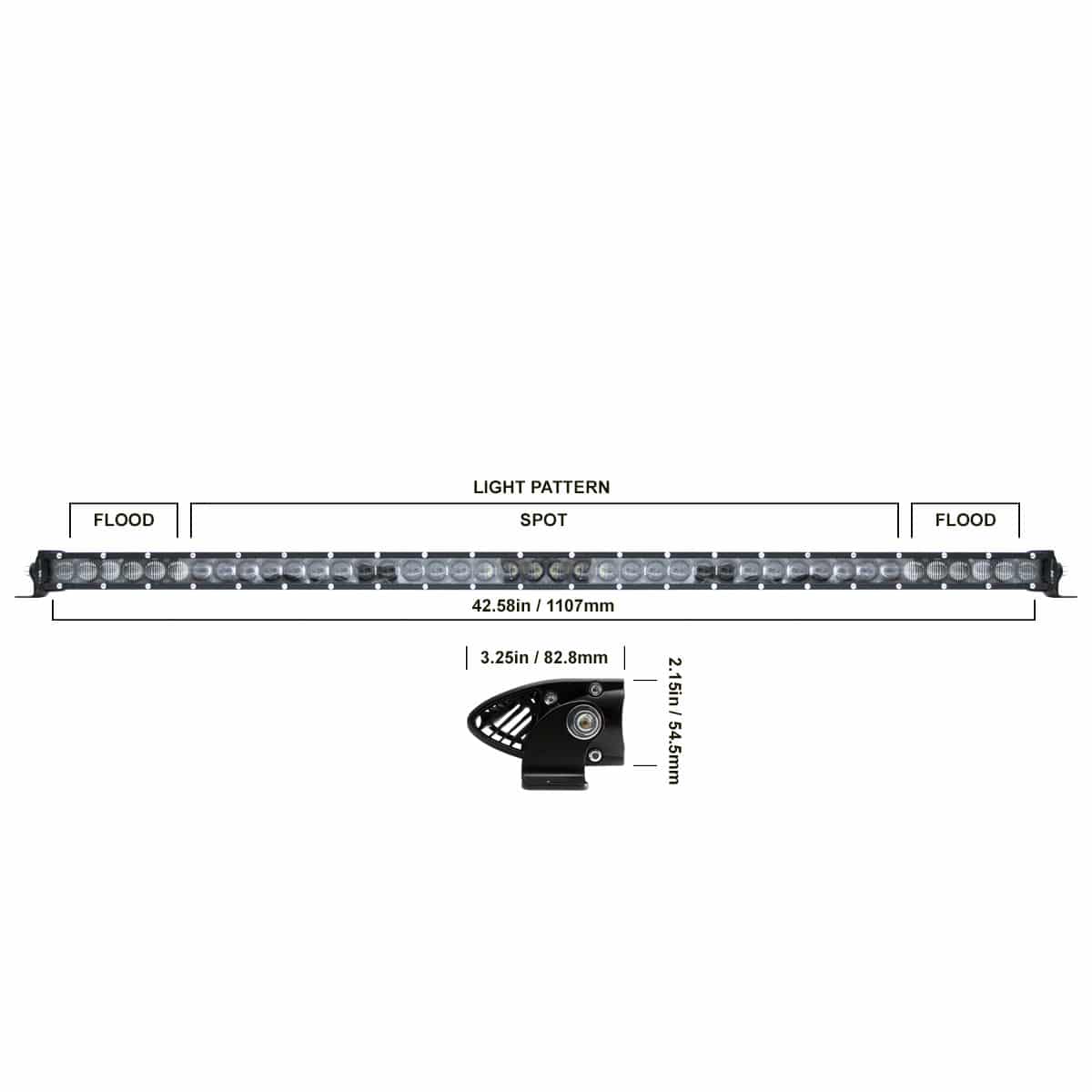 DB Link DBLXSR44C 44″ Single Row LED Light Bar / 210 Watts DB Link
