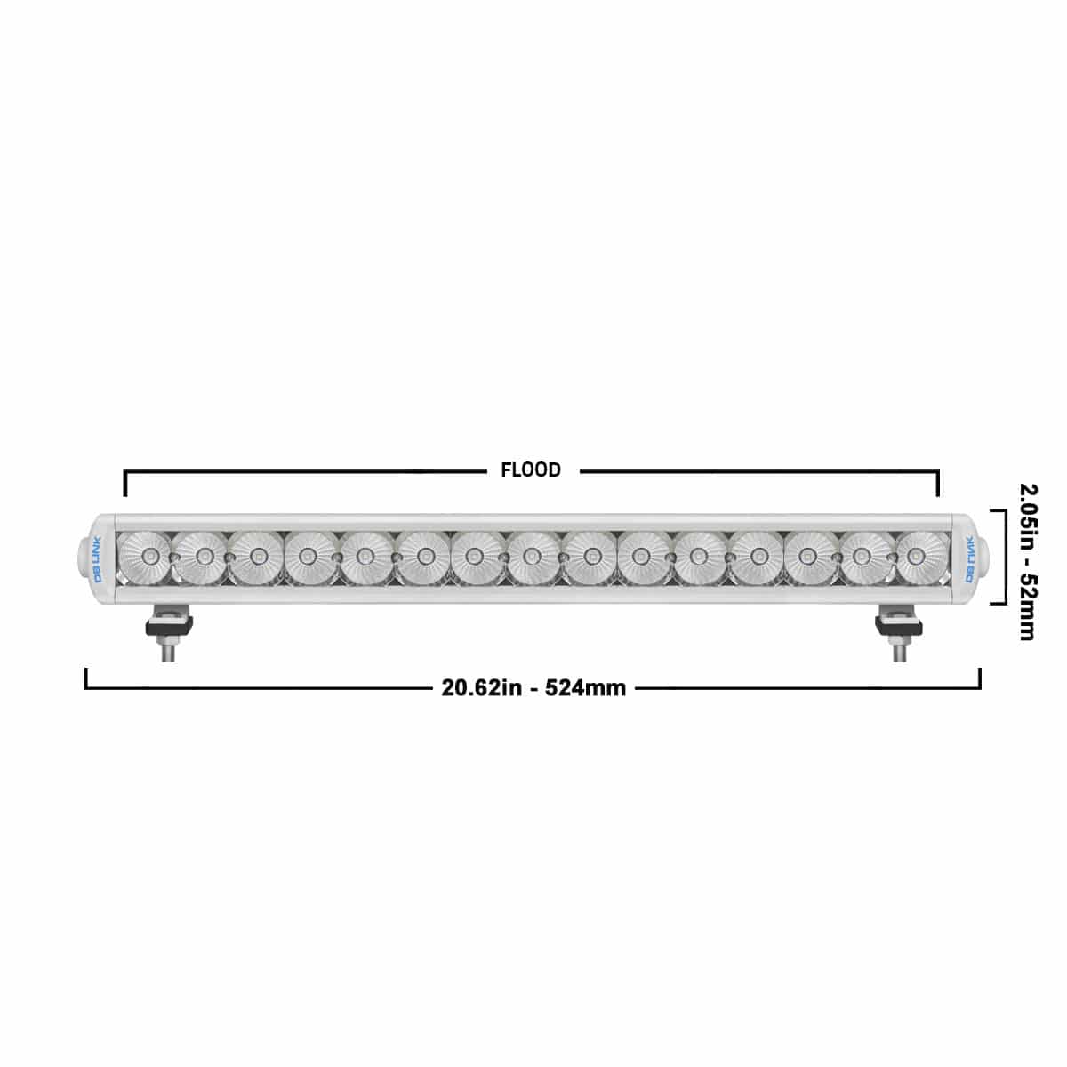 DB Link DBSRX20.5F-M 20.5″ Off Road LED Single Row Light Bar / 45 Watts DB Link