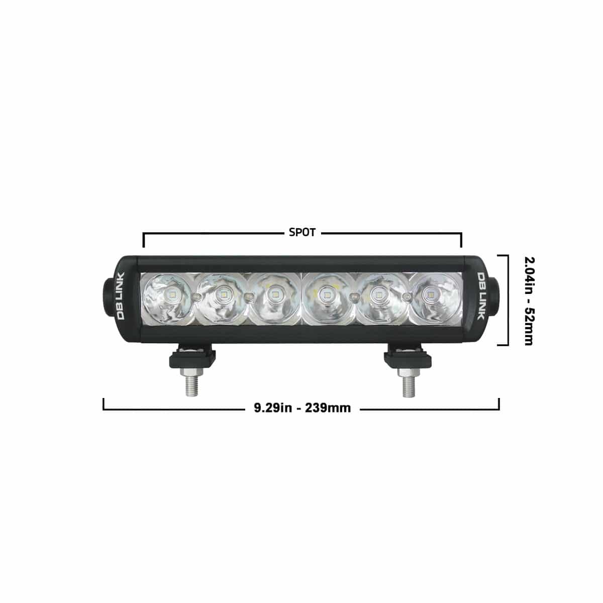 DB Link DBSRX9S 9″ Off Road LED Single Row Light Bar / 18 Watts DB Link