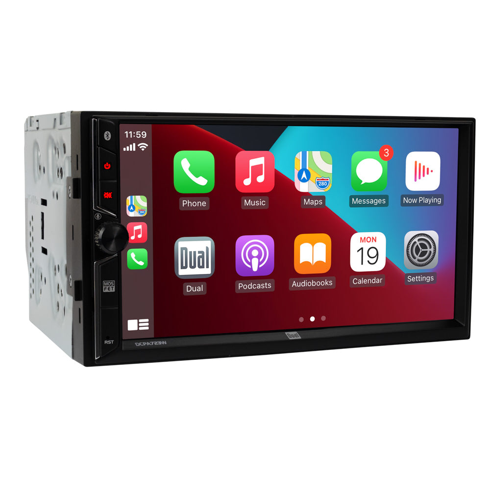 Dual DCPA723W 7″ Media Receiver with Wireless Android Auto & Apple Carplay – DCPA723W Dual