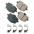 Akebono EUR1469 Brake Pads Rear BMW 550i 11-16 550i xDrive 11-16 Akebono Brake Corporation