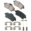 Akebono EUR1630 Brake Pads Rear Mercedes CLA45 14-17 GL350 13-16 Akebono Brake Corporation