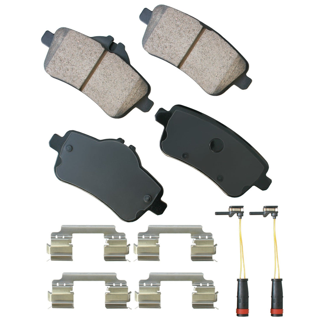 Akebono EUR1630 Brake Pads Rear Mercedes CLA45 14-17 GL350 13-16 Akebono Brake Corporation