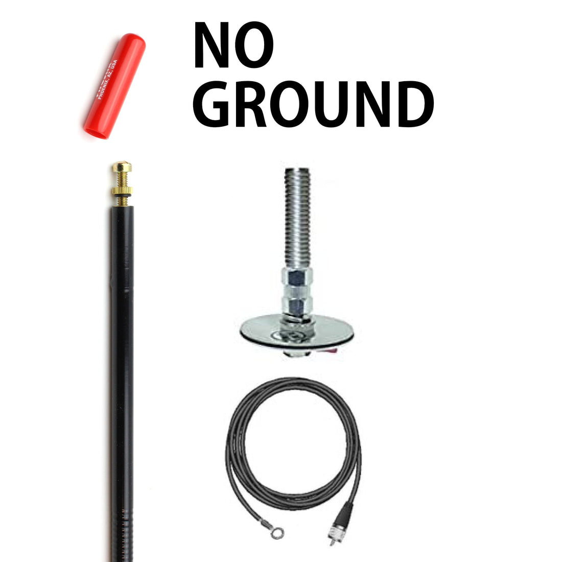 Firestik  FG2DD-B - Firestik 2' No Ground Plane Antenna Kit (Black) (FG2DD-B) Firestik