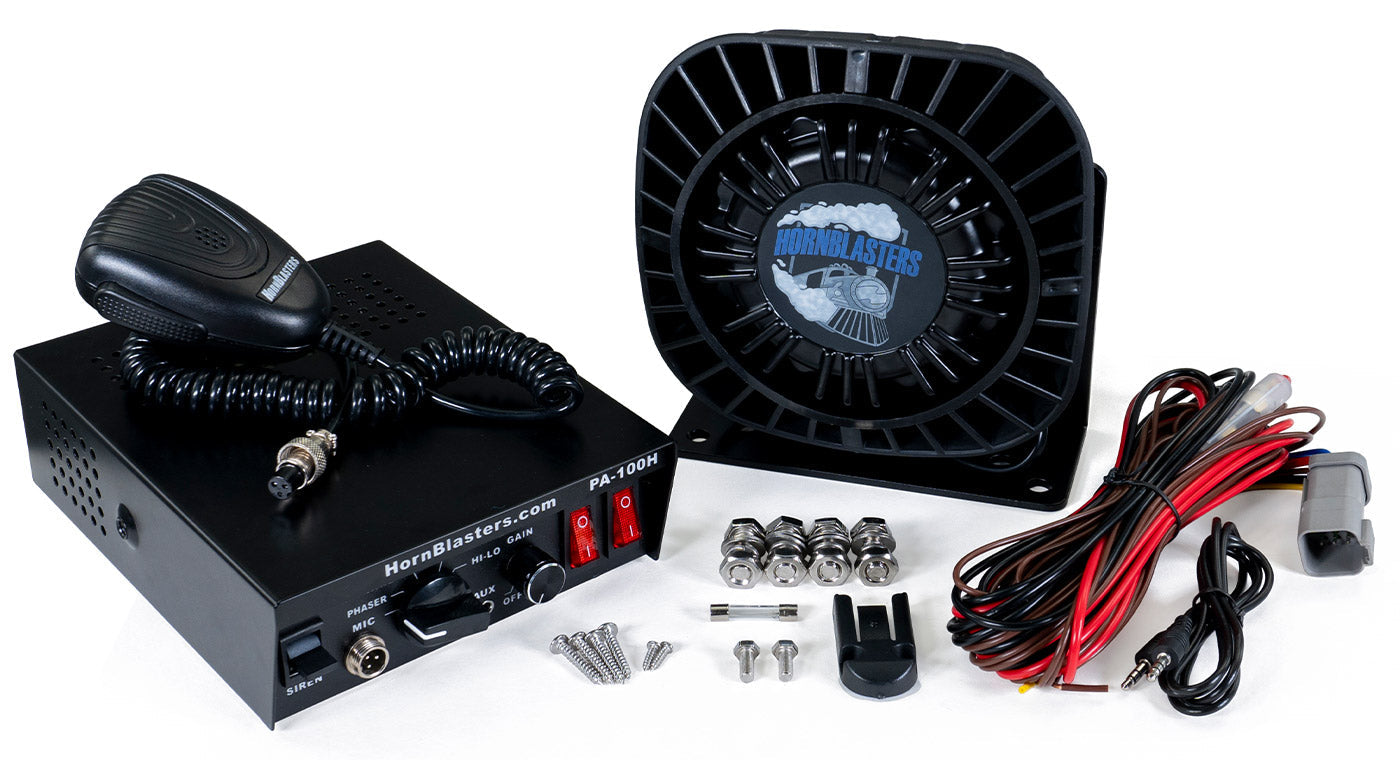 Hornblasters PA-100H 100 Watt Public Address with Sirens (Gen 3) Hornblasters