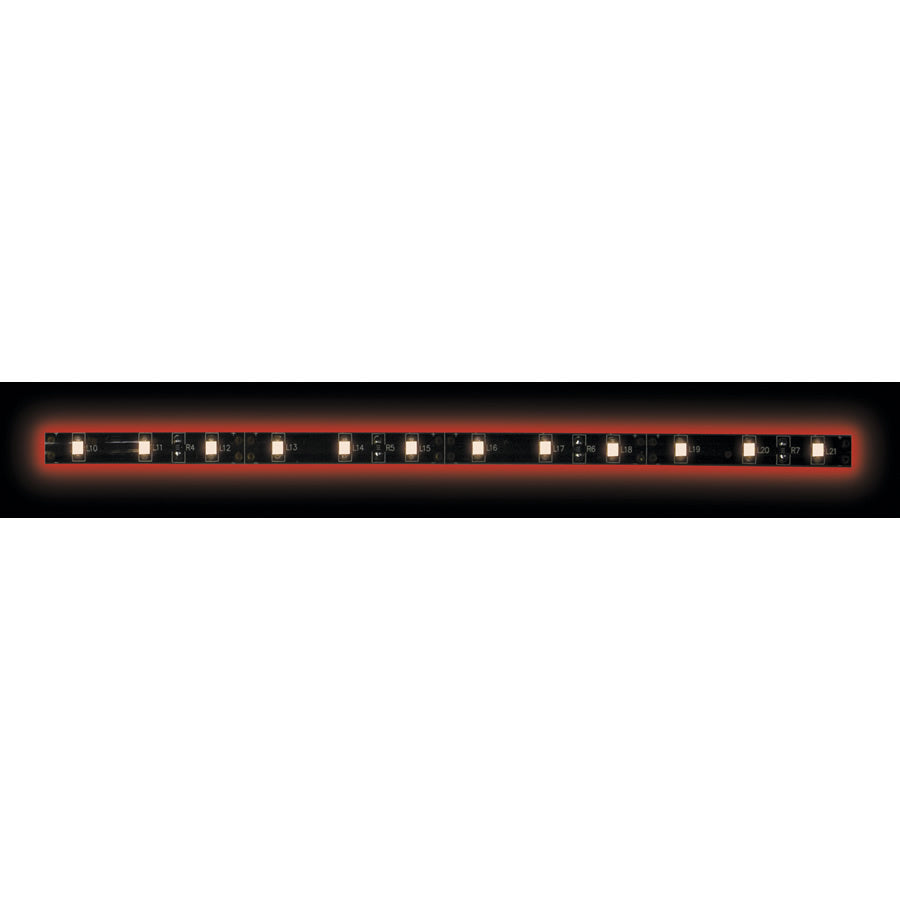 Heise H-R350-BLK 5050 Red/Black Light Strip with Black Base - 3 Meter, 60 LED Heise