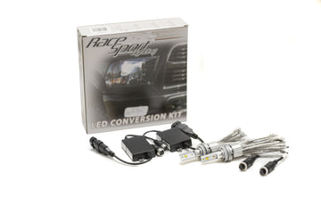 Racesport H11-G4LED LED Headlight Conversion Kit with 360 clock-able base, Focus Optics and Medusa Style Copper heat sink