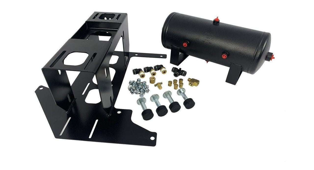 Hornblasters HB-STDDK Spare Tire Delete Dual Tank Bracket for 1/4" Compressor Hornblasters