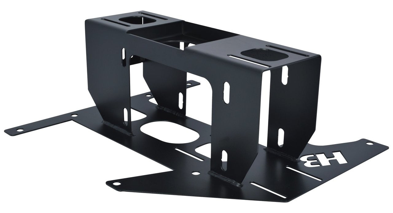 Hornblasters HB-STDDK Spare Tire Delete Dual Tank Bracket for 1/4" Compressor Hornblasters