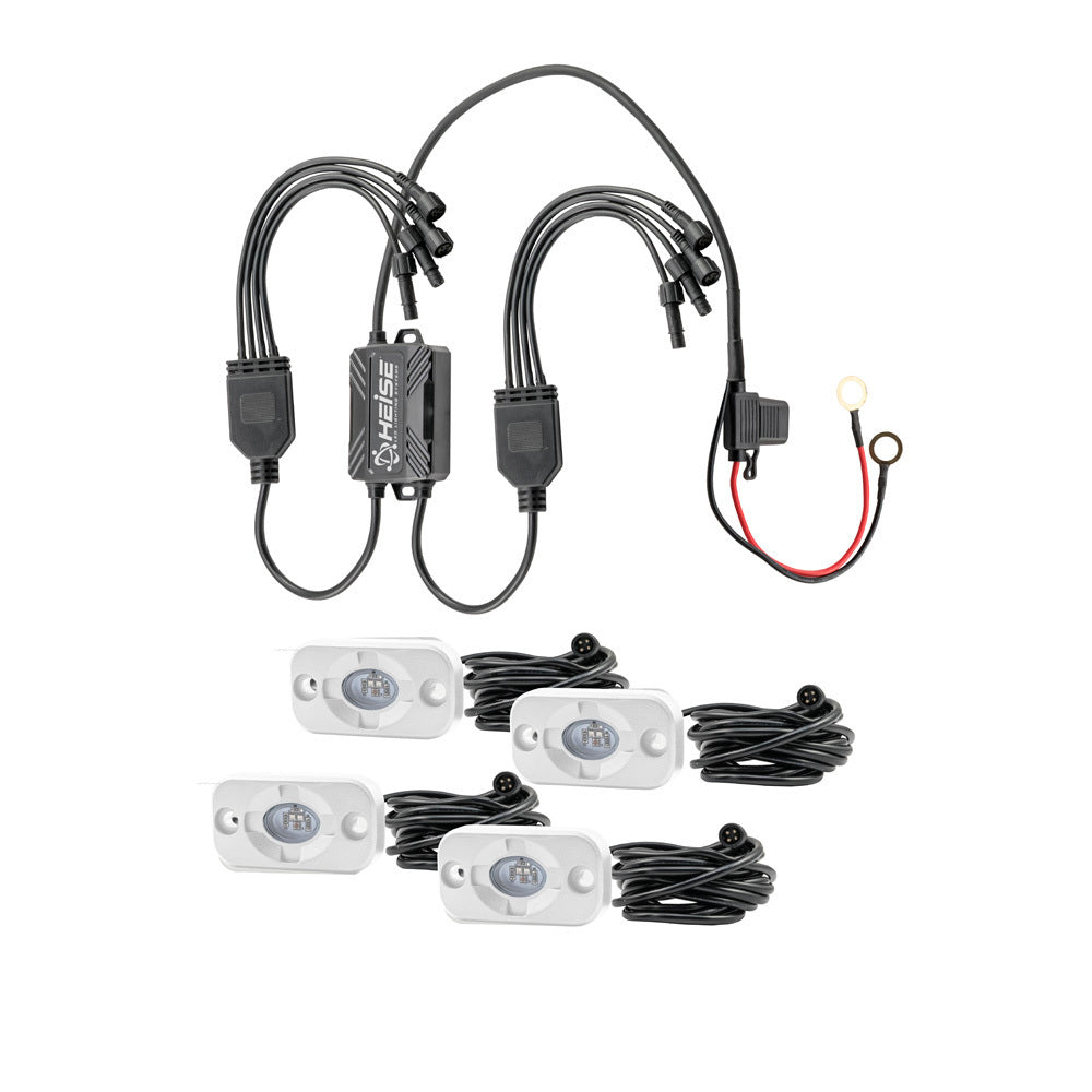Heise HE-4MLRGBK Marine RGB Accent Lights - 4 Pack Heise