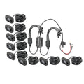 Heise HE-8TLRGBK RGB Accent Light Kit - 8 RGB Pods, 3 LED Heise
