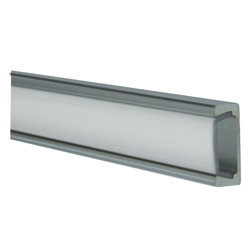 Heise HE-ATFL Frosted Aluminum Surface Mount Track - 3 Ft Heise