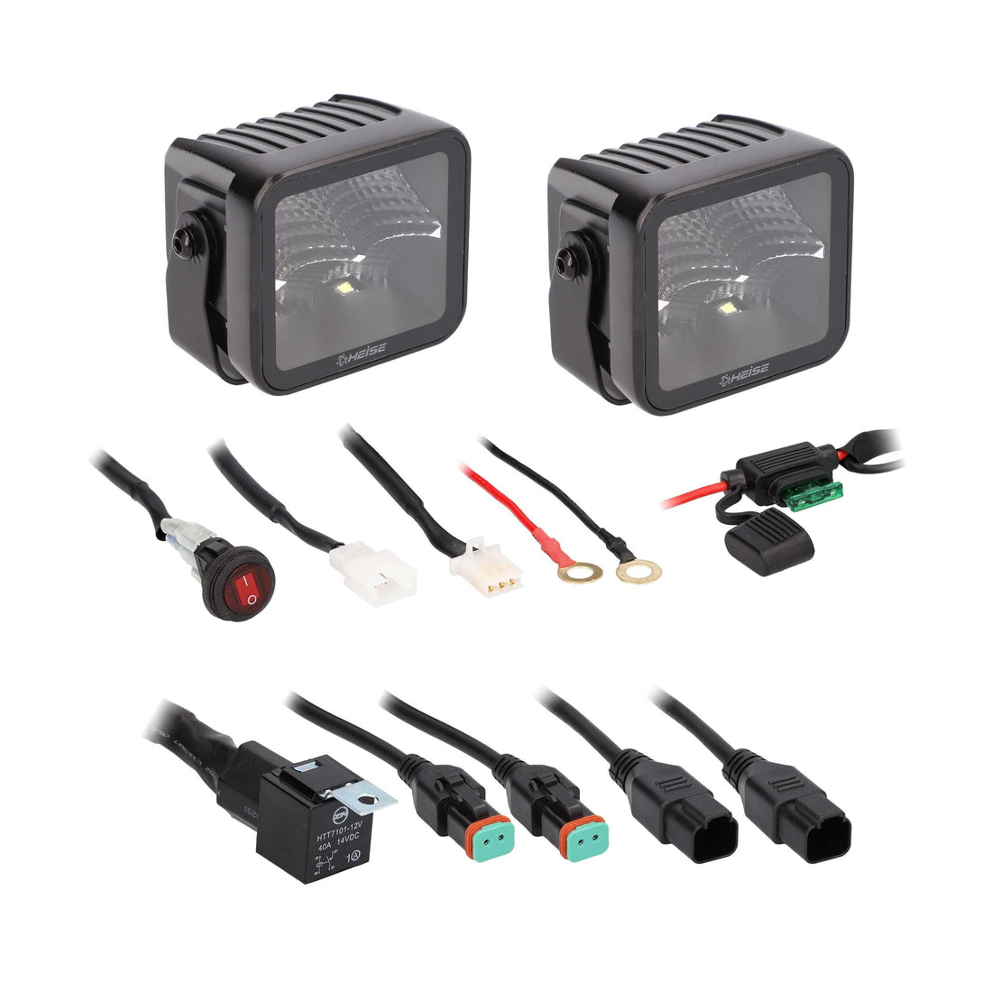 Heise HE-BCF32PK Blackout 3" - 4 LED Flood Cube - 2 Pack Heise