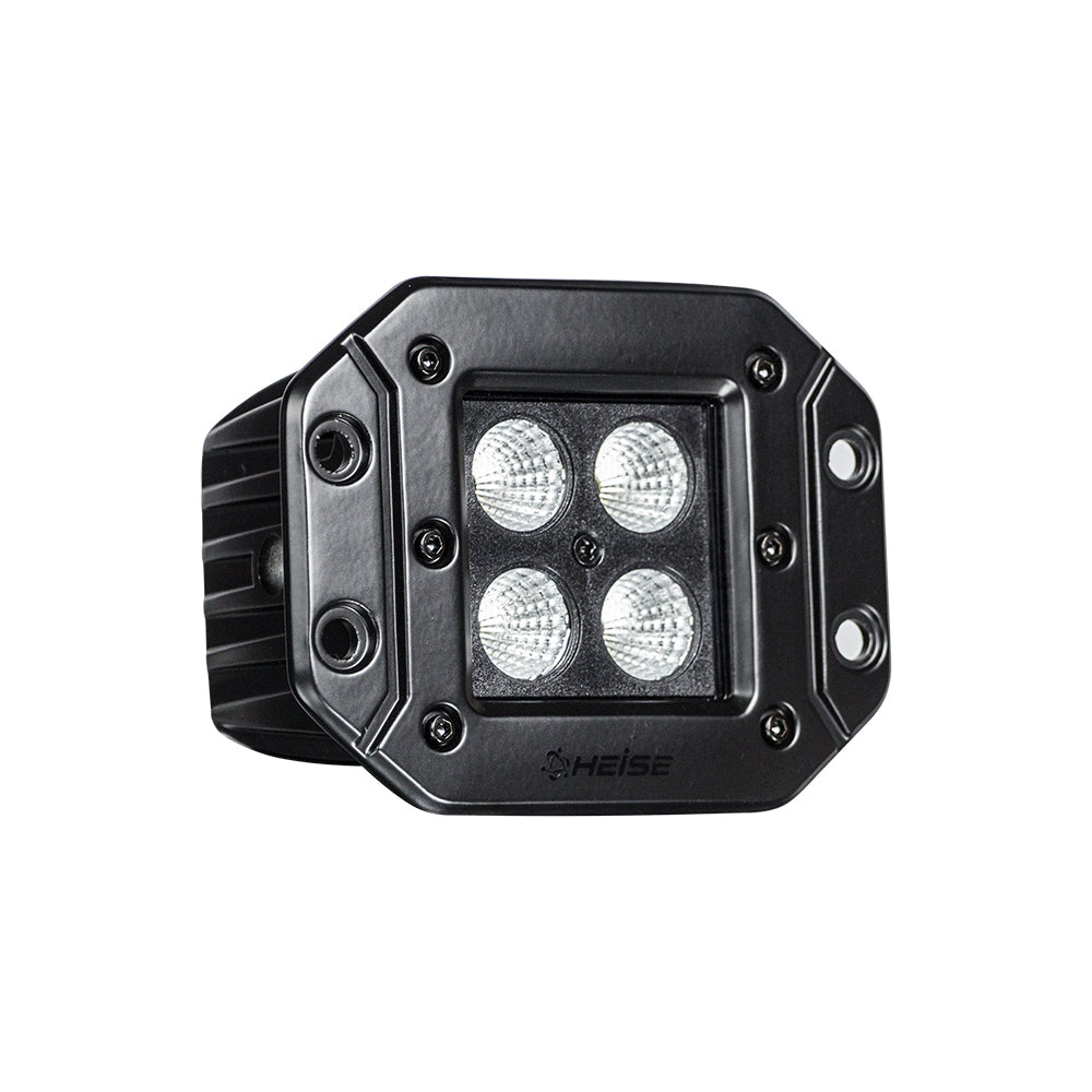 Heise HE-BFMCL2 Flush Mount Cube Blackout Flood Light - 3 Inch, 4 LED Heise