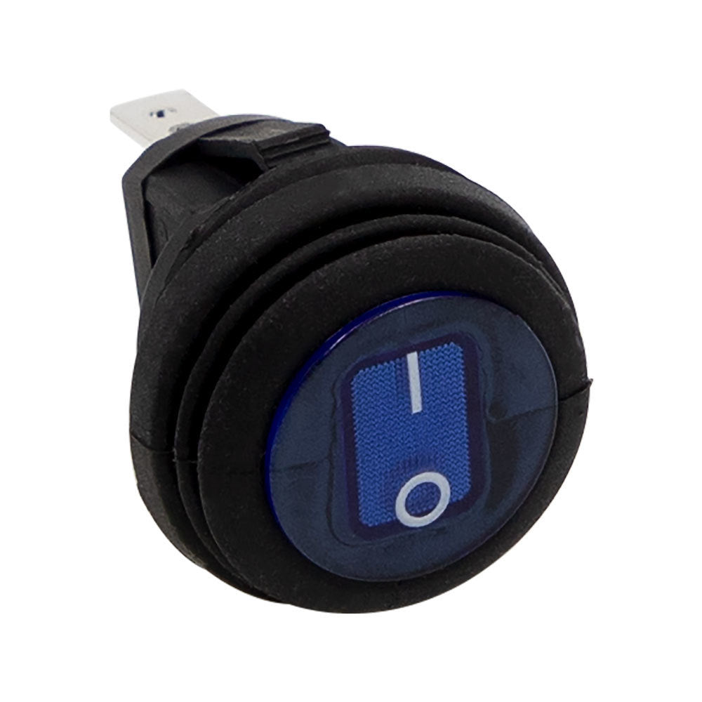 Heise HE-BRS Blue Round Rocker Switch - 5-Pack Heise