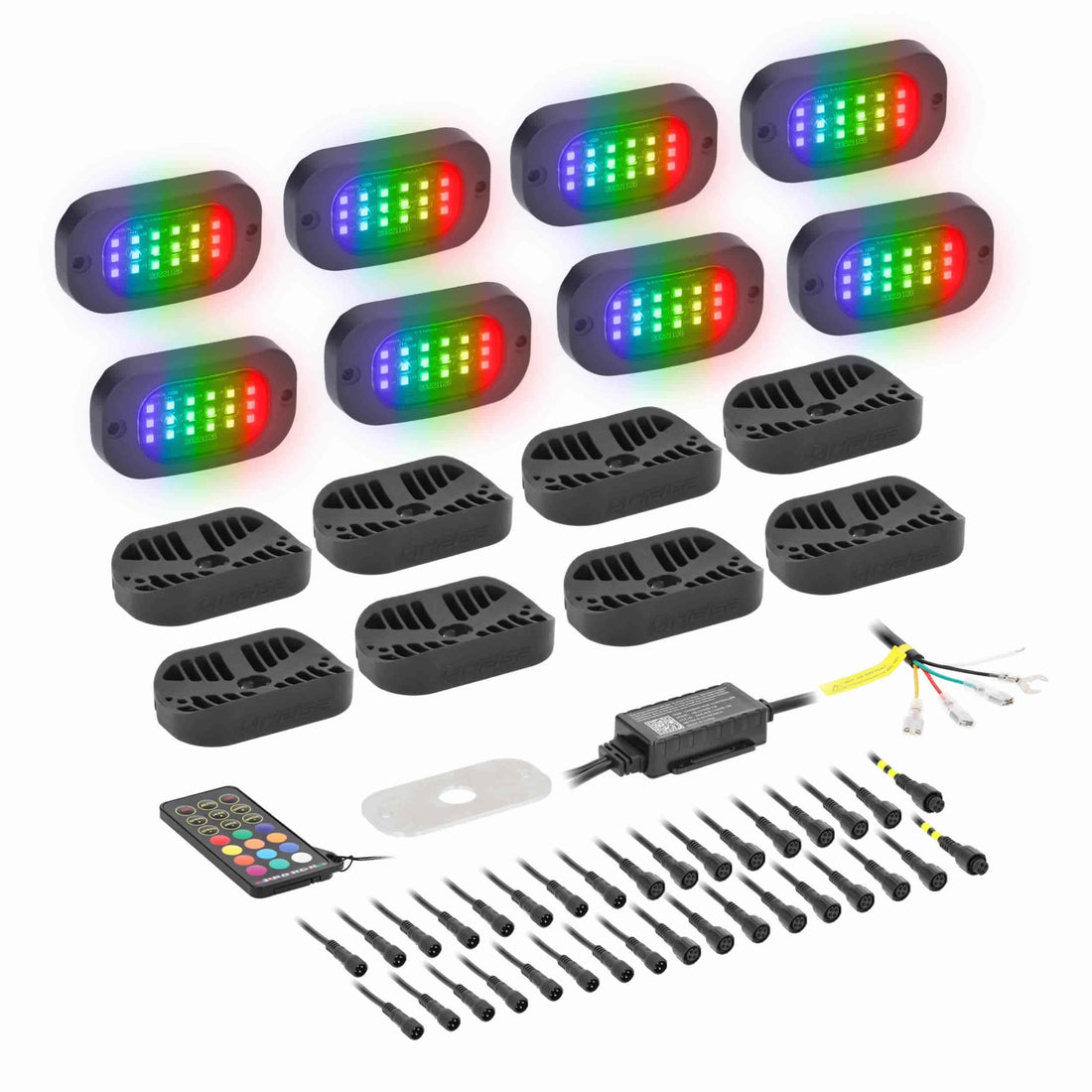 Heise HE-CHASE-K8 Chasing Wide Angle Rock Light Kit - 8 Pack Heise