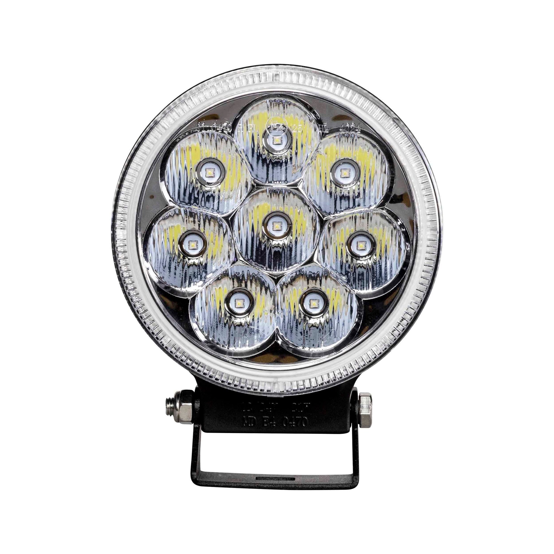 Heise HE-DL3 Round Driving Light - 5 Inch, 8 LED Heise
