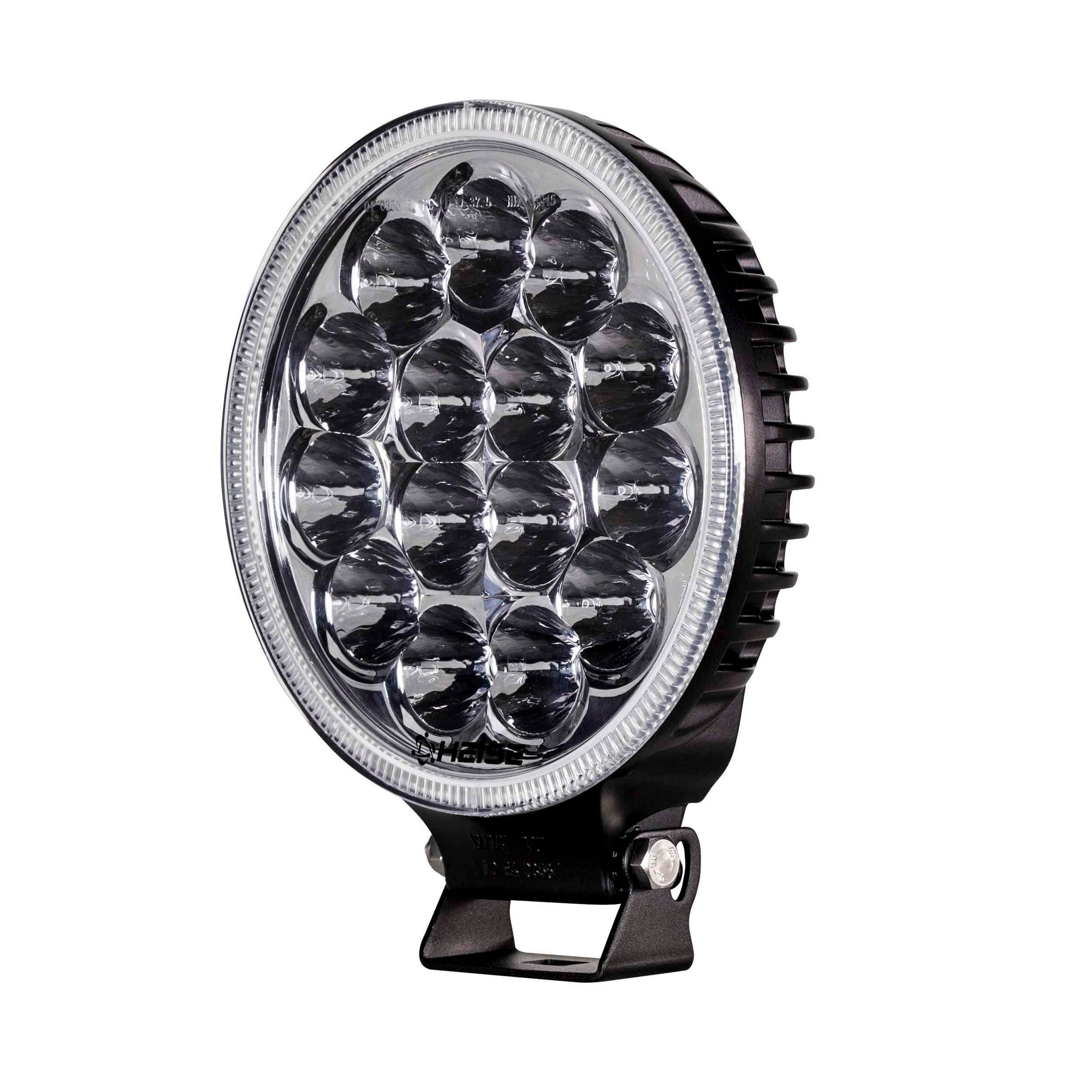 Heise HE-DL4 Round Driving Light - 7 Inch, 15 LED