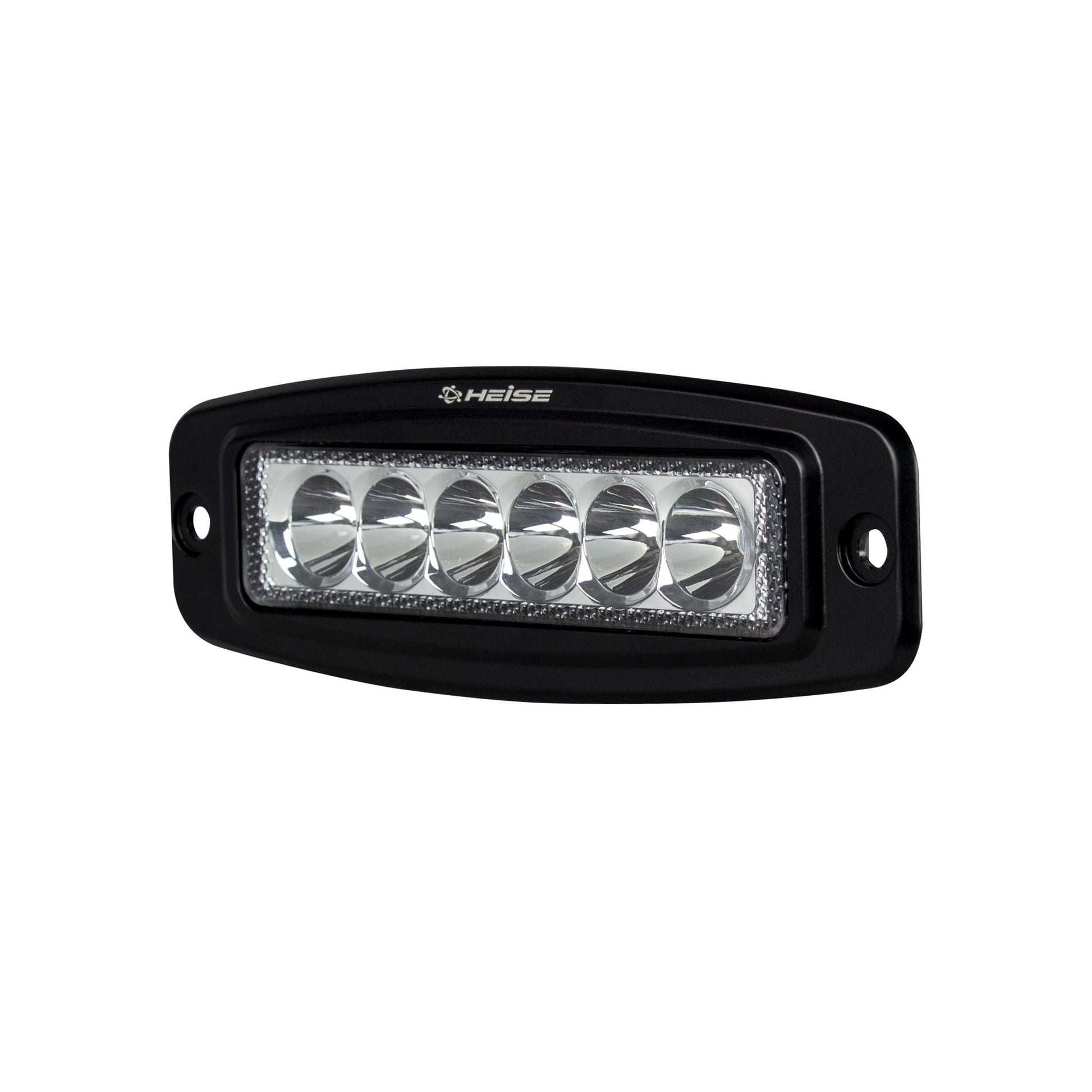 Heise HE-FMDL1 Single Row Flush Mount Driving Light - 6 LED Heise